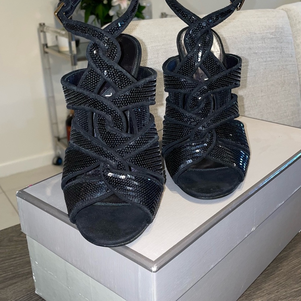 Tom Ford sequined black high heels - Picture 13 of 13